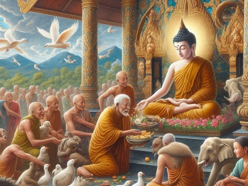 Blessing Chanted by the&nbsp;Monks